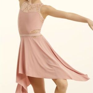 Weissman dance costume lyrical blush pink mauve TENERIFE SEA 11312 MC child